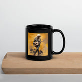 Psychedelic Strokes Black Glossy Mug - Beyond T-shirts